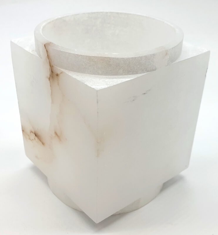 Bougeoir Éclairant Albâtre 11cm
