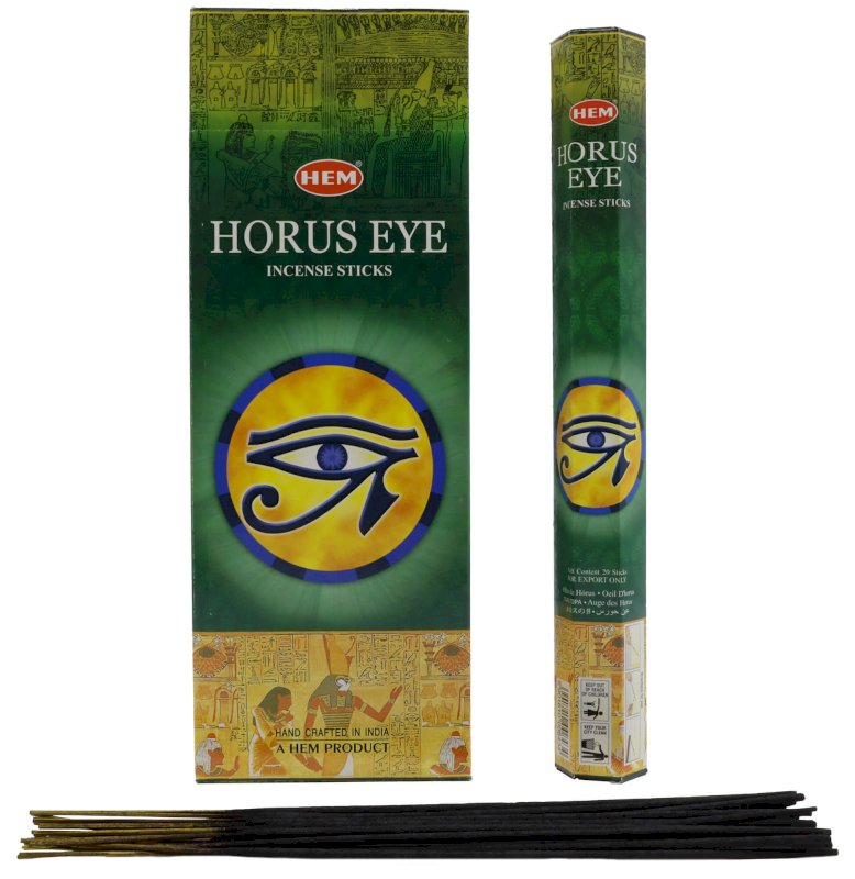 Encens HEM Oeil d'Horus - Boîte de 6 paquets de 20g