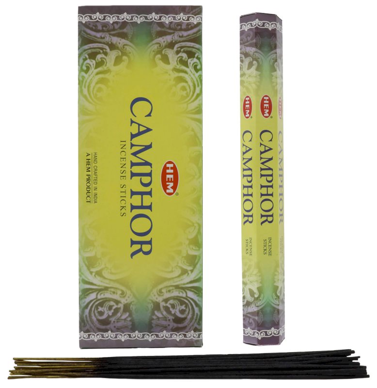 Encens HEM Camphre - Boîte de 6 paquets de 20g