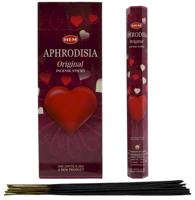 Encens HEM Aphrodisiaque - Boîte de 6 paquets de 20g