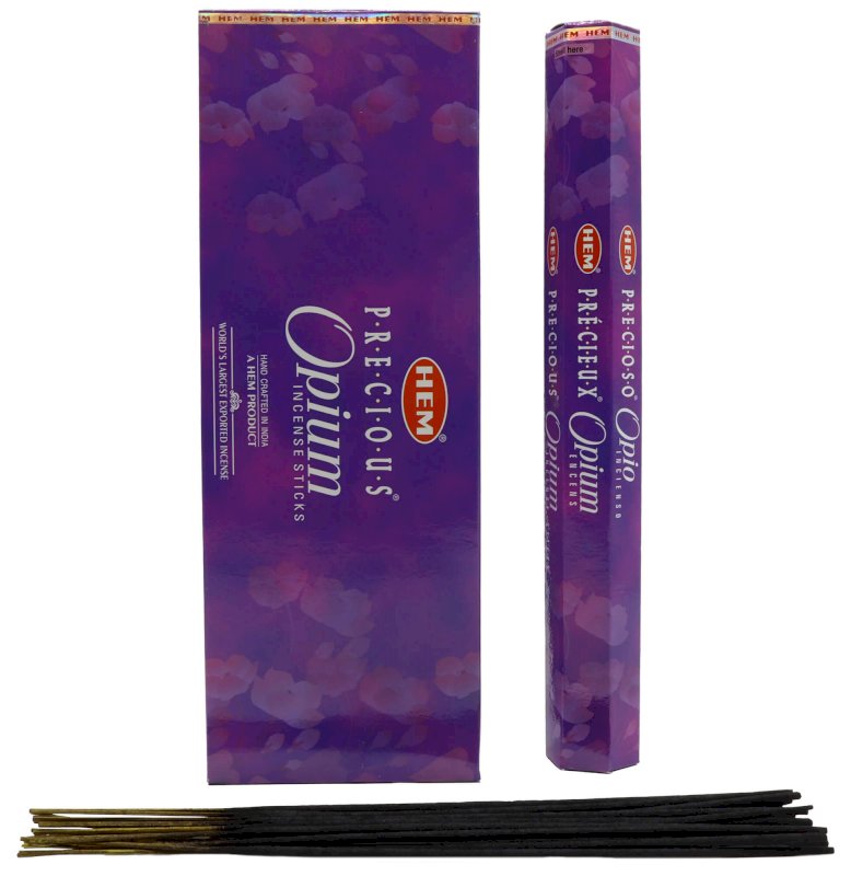 Encens HEM Opium - Boîte de 6 paquets de 20g