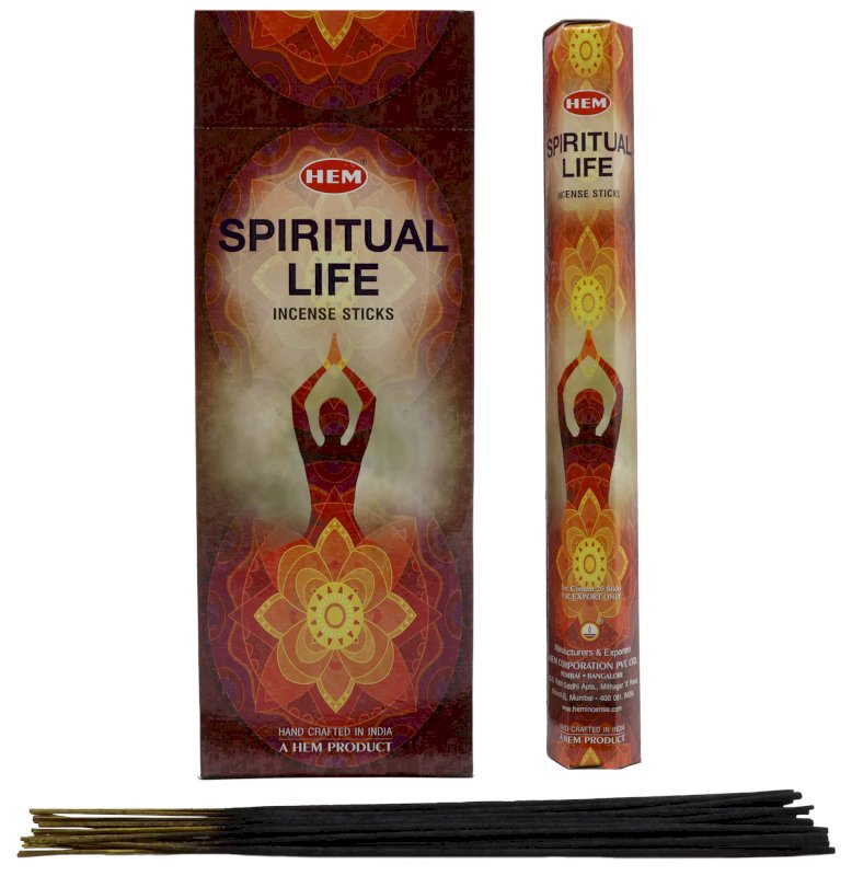 Encens HEM Spiritual Life - Boîte de 6 paquets de 20g