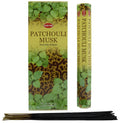 Encens HEM Patchouli Musc - Boîte de 6 paquets de 20g