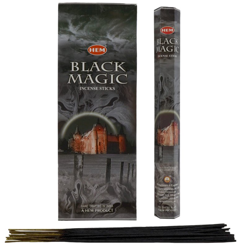 Encens HEM Magie Noire - Boîte de 6 paquets de 20g