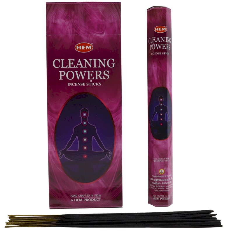 Encens HEM Cleaning Powers - Boîte de 6 paquets de 20g