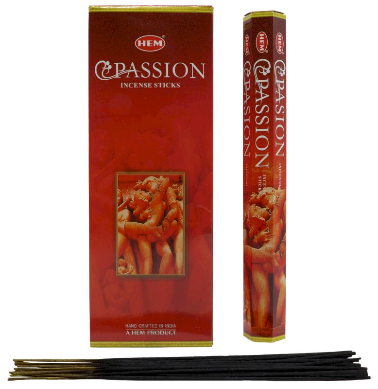 Encens HEM Passion - Boîte de 6 paquets de 20g