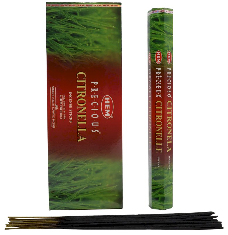 Encens HEM Citronnelle - Boîte de 6 paquets de 20g