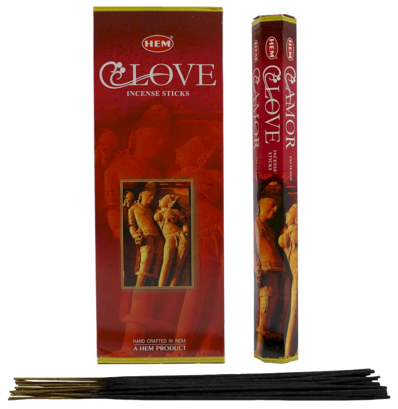 Encens HEM Love - Boîte de 6 paquets de 20g