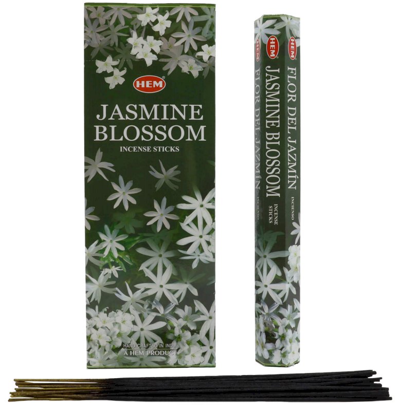 Encens HEM Fleur de Jasmin - Boîte de 6 paquets de 20g