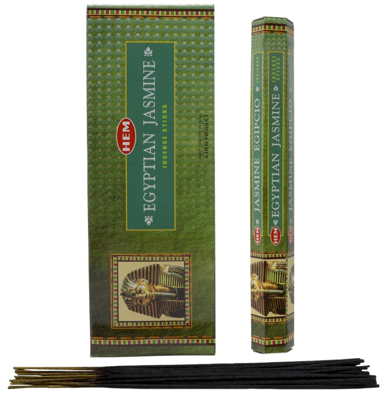 Encens HEM Jasmin Egyptien - Boîte de 6 paquets de 20g