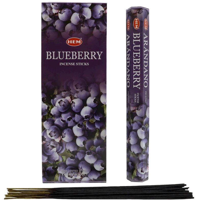 Encens HEM Myrtille - Boîte de 6 paquets de 20g