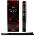 Encens HEM Black Love - Boîte de 6 paquets de 20g