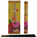 Encens HEM Rose Miel - Boîte de 6 paquets de 20g