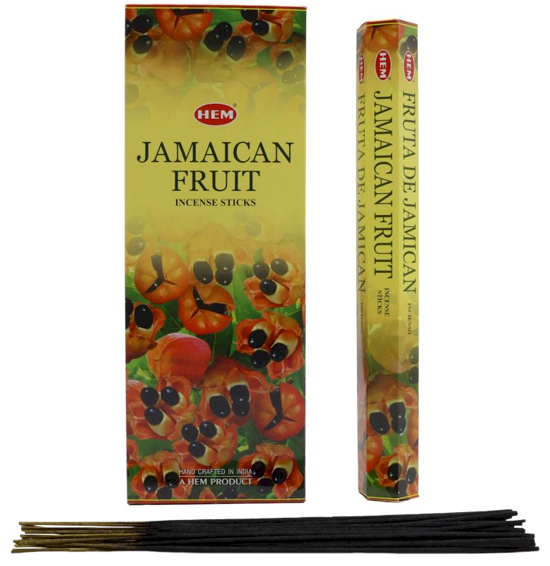Encens HEM Fruit Jamaïcain - Boîte de 6 paquets de 20g