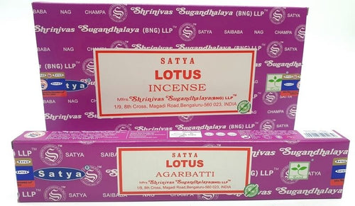 * Encens Satya Lotus – Boîte de 12 Paquets de 15g | Éveil Spirituel & Renaissance de l’Âme