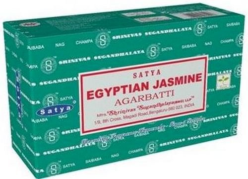 Encens Satya Jasmin Égyptien – Boîte de 12 paquets de 15g.