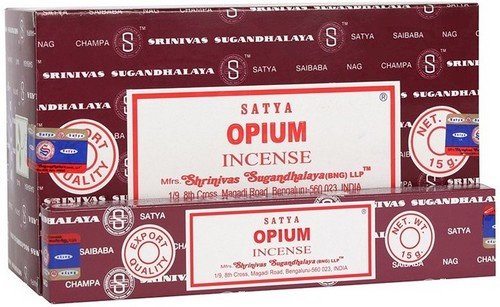 * Encens Satya Opium – Boîte 12 x 15g | Oriental Intense, Chaud & Envoûtant