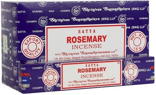 * Encens Satya Romarin – Boîte 12 x 15g | Herbacé, Purifiant & Stimulant Mental