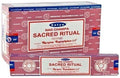 Encens Satya Rituel Sacré – Boîte de 12 paquets de 15g.
