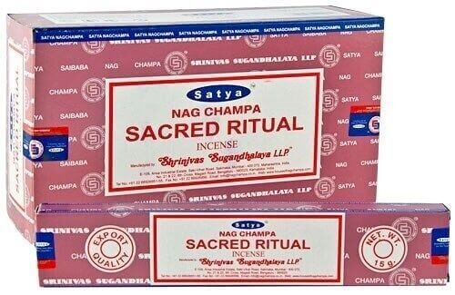 * Encens Satya Rituel Sacré – Boîte 12 x 15g | Cérémonie, Purification & Élévation Spirituelle