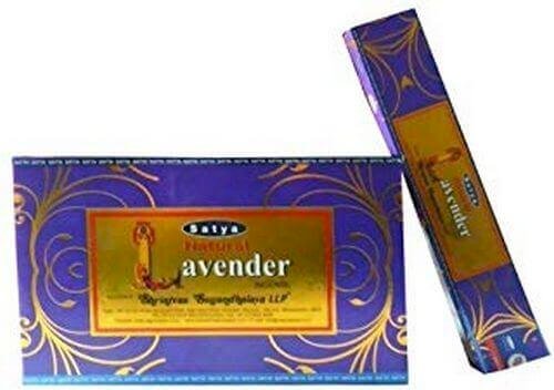 * Encens Satya Natural Lavande – Boîte 12 x 15g | 100% Naturel & Apaisant
