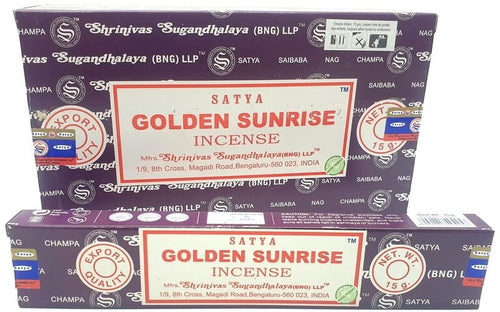 * Encens Satya Sunrise – Boîte 12 x 15g | Éveil Lumineux, Énergie & Rituel Matinal