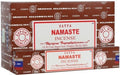 Encens Satya Namaste – Boîte de 12 paquets de 15g.