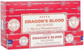Encens Satya Sang de Dragon - Boîte de 12 paquets de 15g.