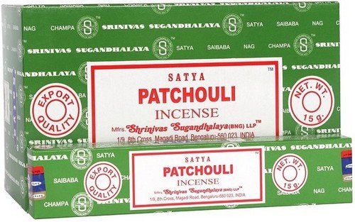 * Encens Satya Patchouli – Boîte 12 x 15g | Terreux, Boisé & Ancrage Énergétique