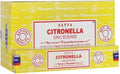 Encens Satya Citronnelle - Boîte de 12 paquets de 15g.