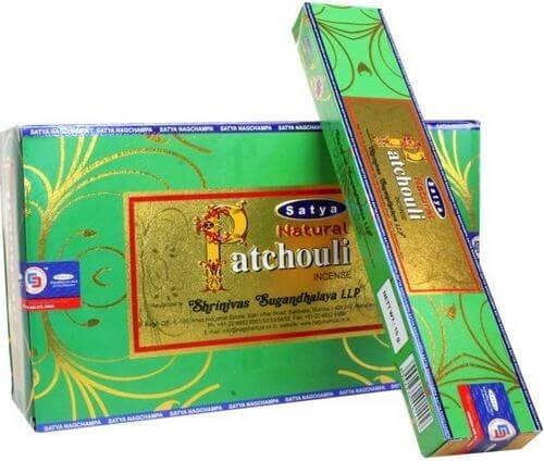* Encens Satya Natural Patchouli – Boîte 12 x 15g | 100% Naturel & Envoûtant