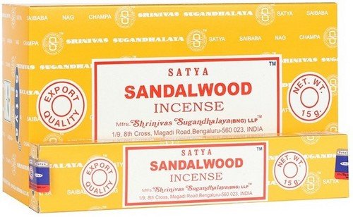 * Encens Satya Santal – Boîte 12 x 15g | Bois Sacré, Chaleur & Méditation Profonde