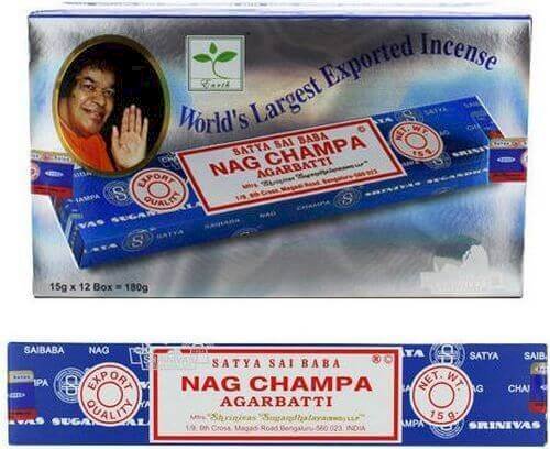 * Encens Satya Nag Champa – Boîte 12 x 15g | L’Encens N°1 au Monde