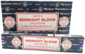 Encens Satya Midnight – Boîte de 12 paquets de 15g.