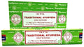 Encens Satya Ayurveda Traditionnel – Boîte de 12 Paquets de 15g.