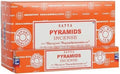 Encens Satya Pyramides – Boîte de 12 paquets de 15g.