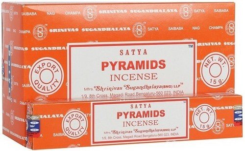 * Encens Satya Pyramides – Boîte 12 x 15g | Sagesse Égyptienne, Énergie Sacrée & Élévation