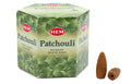 Backflow Cônes HEM Patchouli – Boîte de 12 paquets 40 cônes