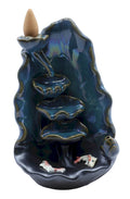 Porte-Encens Backflow Cascade Poissons Céramique 11cm