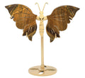 Papillon Œil de Tigre sur socle 14cm