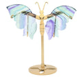 Papillon Fluorite Multicolore sur socle 14cm