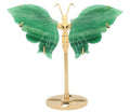Papillon Aventurine Verte sur socle 14cm