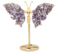 Papillon Lépidolite sur socle 14cm