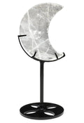 Lune Cristal de Roche sur Socle 16cm
