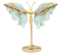 Papillon Calcite Bleue sur socle 14cm
