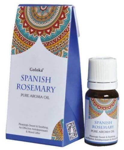 Huile Parfumée Goloka Romarin Espagnol - Lot de 12 flacons de 10ml
