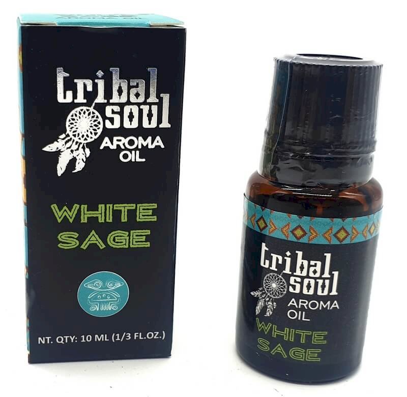 Huile Parfumée Tribal Soul Sauge Blanche - Lot de 12 flacons de 10ml