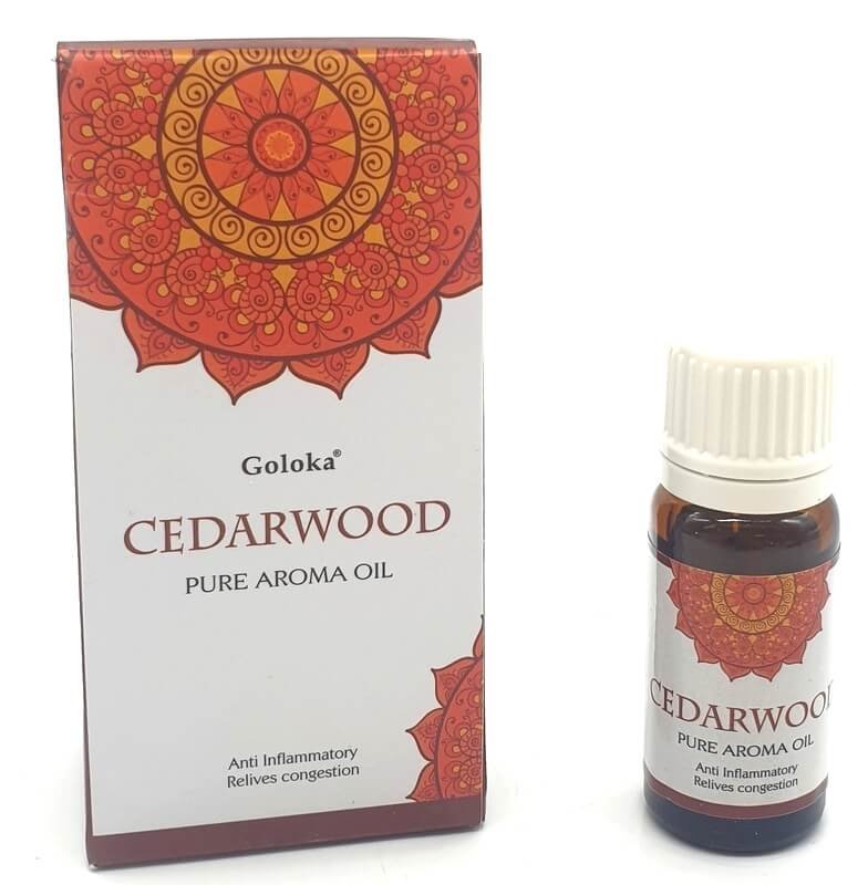 Huile Parfumée Goloka Cèdre - Lot de 12 flacons de 10ml