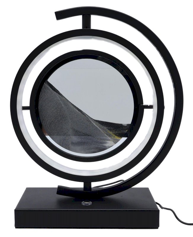 Lampe Sable Tour Design Réversible 33cm – Gris