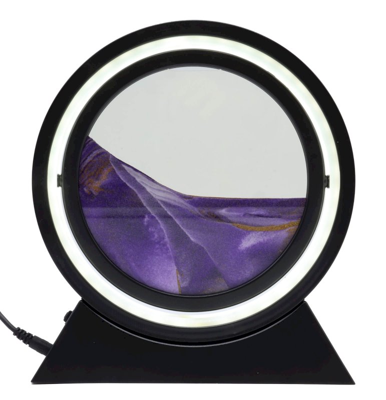 Lampe Sable Réversible 24cm – Violet